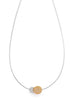 Archeol Necklace in Sterling Silver & Gold Vermeil